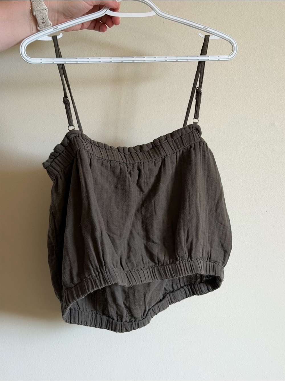 Jackson Rowe Olive Green Linen Tank Top